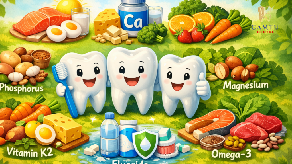 10 loại vitamin tốt cho răng của trẻ