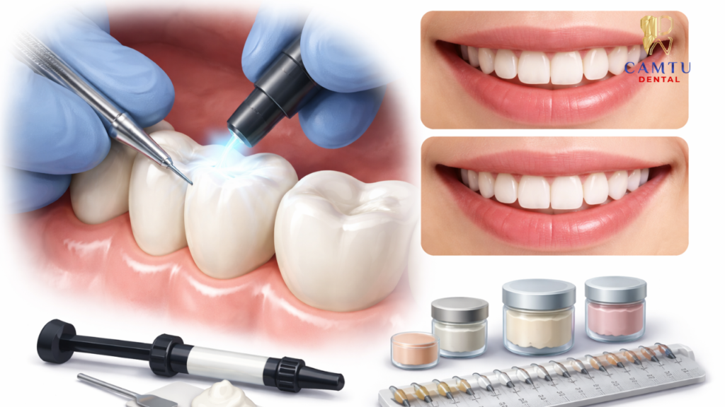 Trám răng composite thẩm mỹ