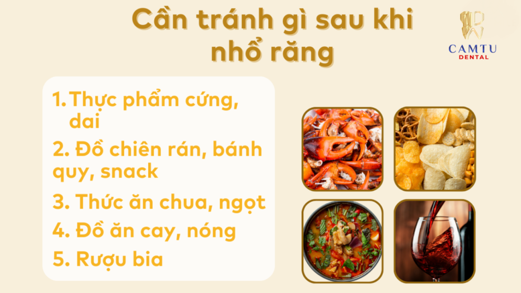 Những điều cần tránh sau khi nhổ răng