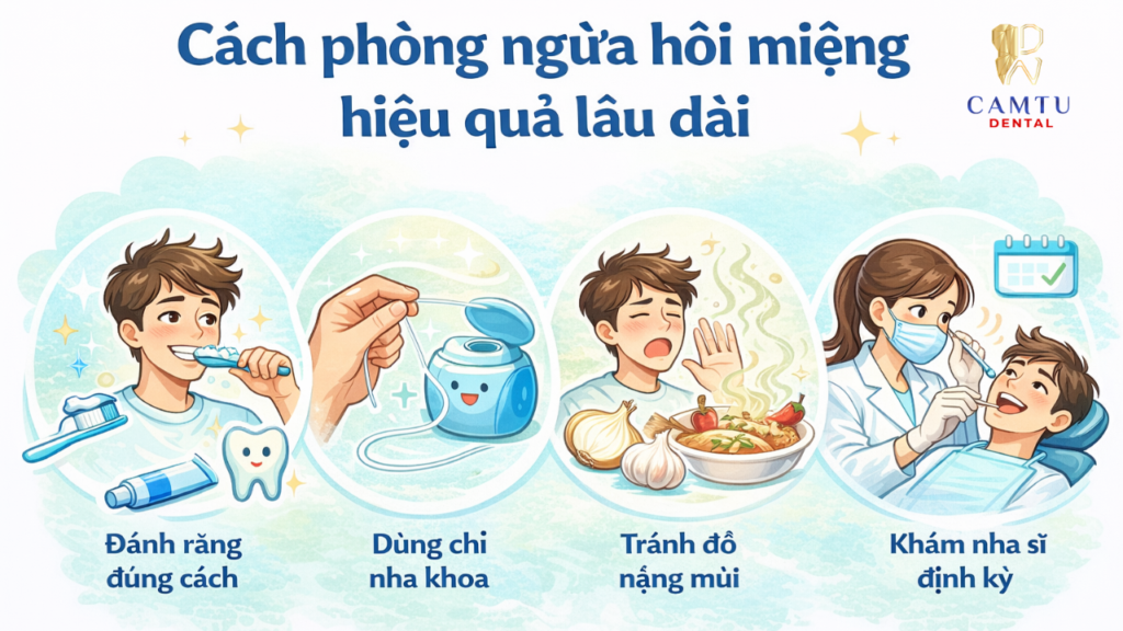Cách phòng ngừa hôi miệng hiệu quả lâu dài