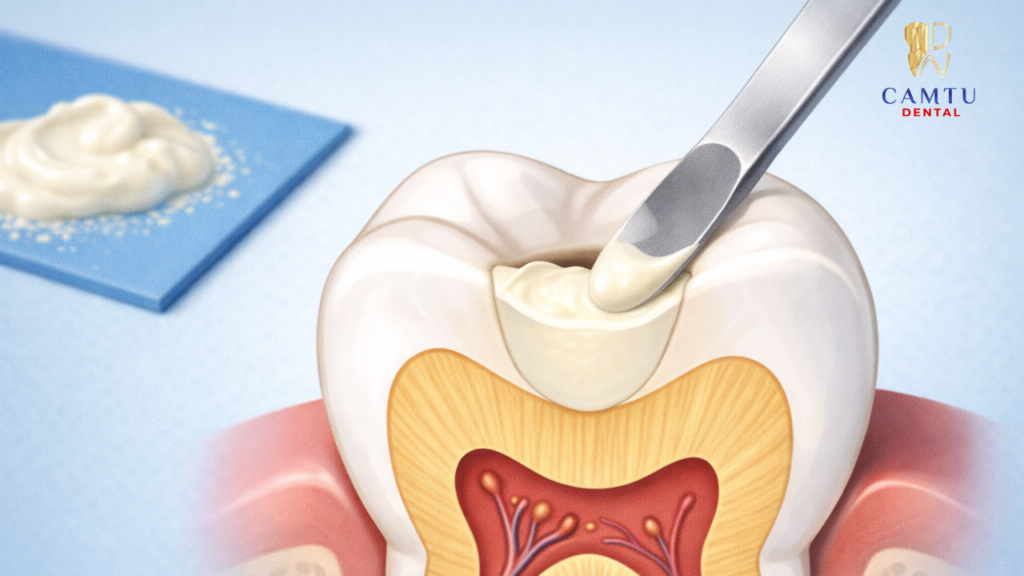 Trám vật liệu GIC
