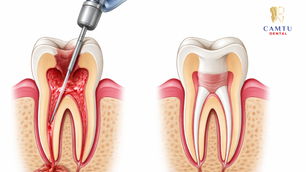 Quy trình trám bít ống tủy sau khi điều trị tủy răng