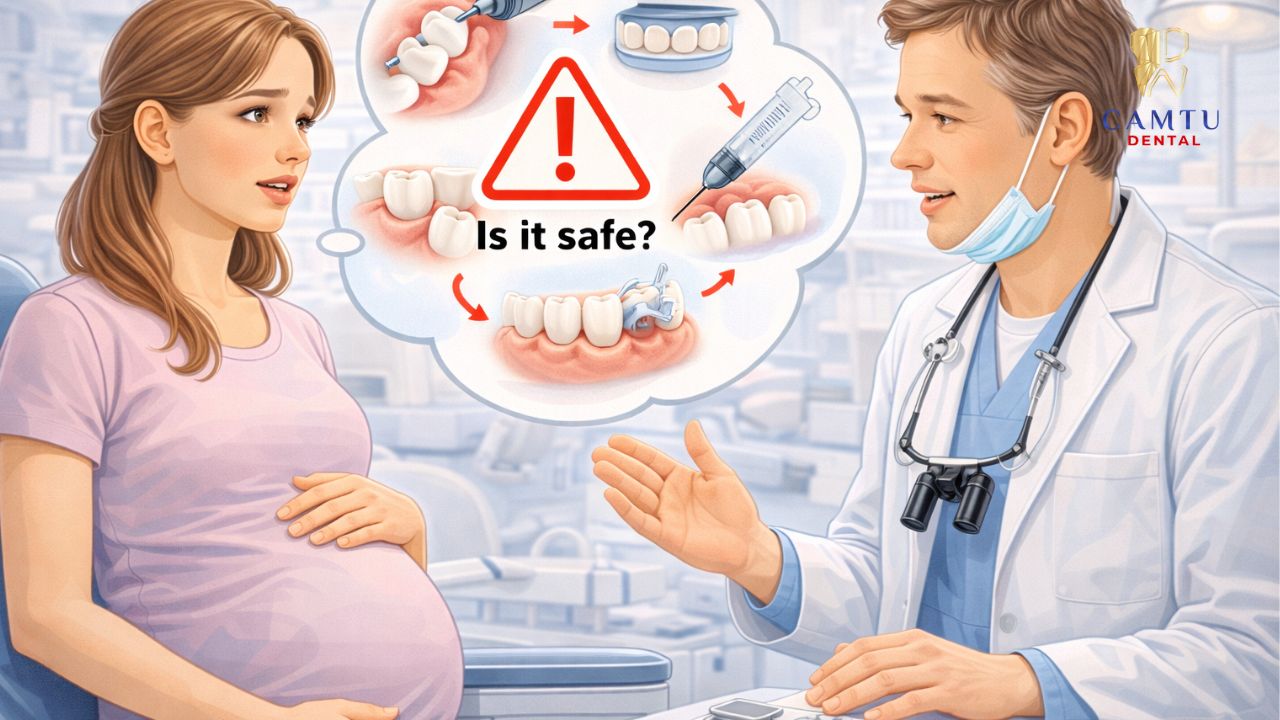 Bọc răng sứ khi mang thai