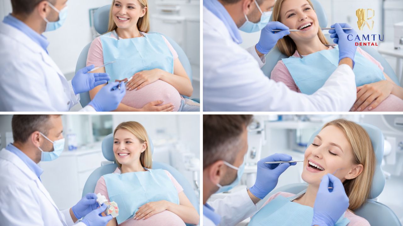 Bà bầu điều trị răng miệng tại nha khoa