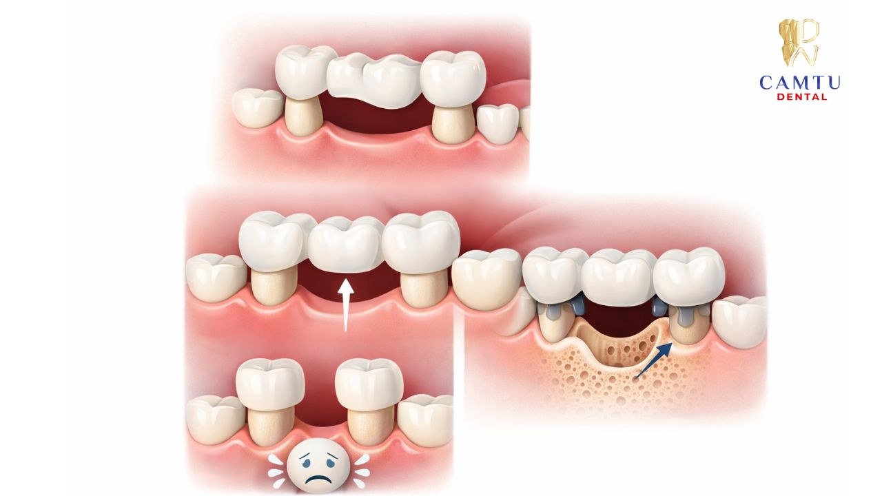 Cầu răng xứ và ảnh hưởng xương hàm