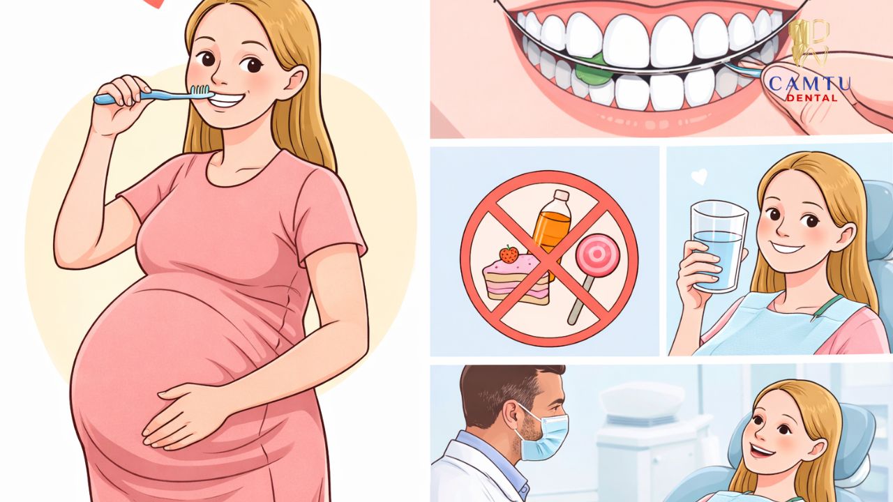 Cách chăm sóc răng miệng cho bà bầu